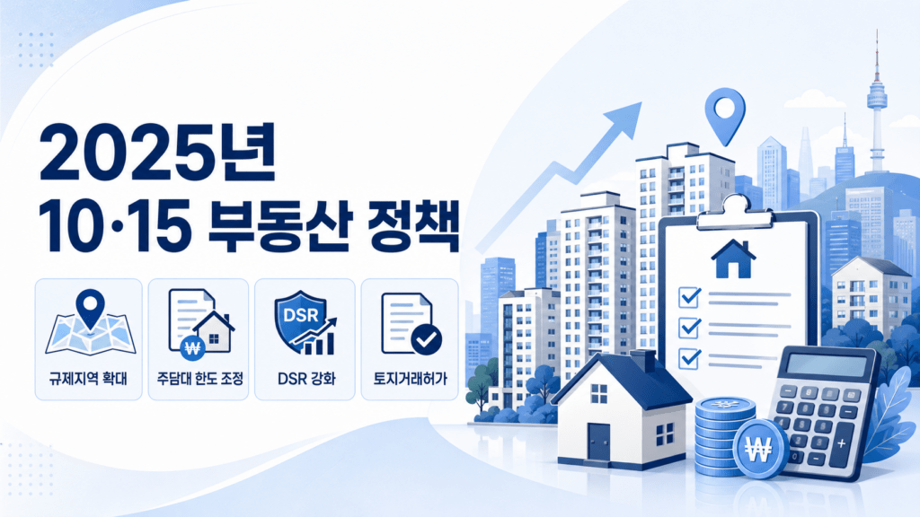 2025년 10월 15일 부동산 정책 정리