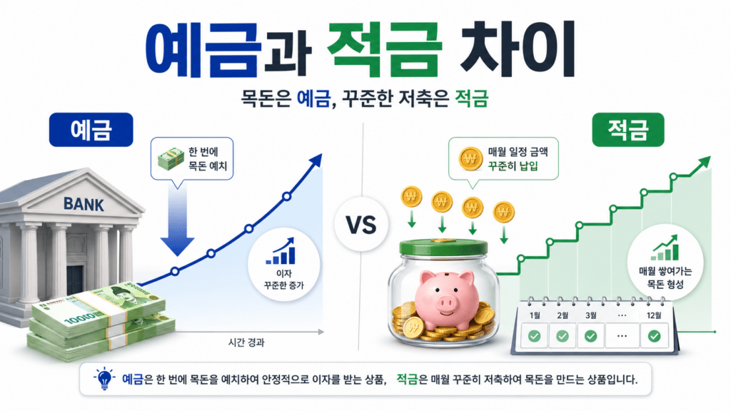 예금과 적금 차이
