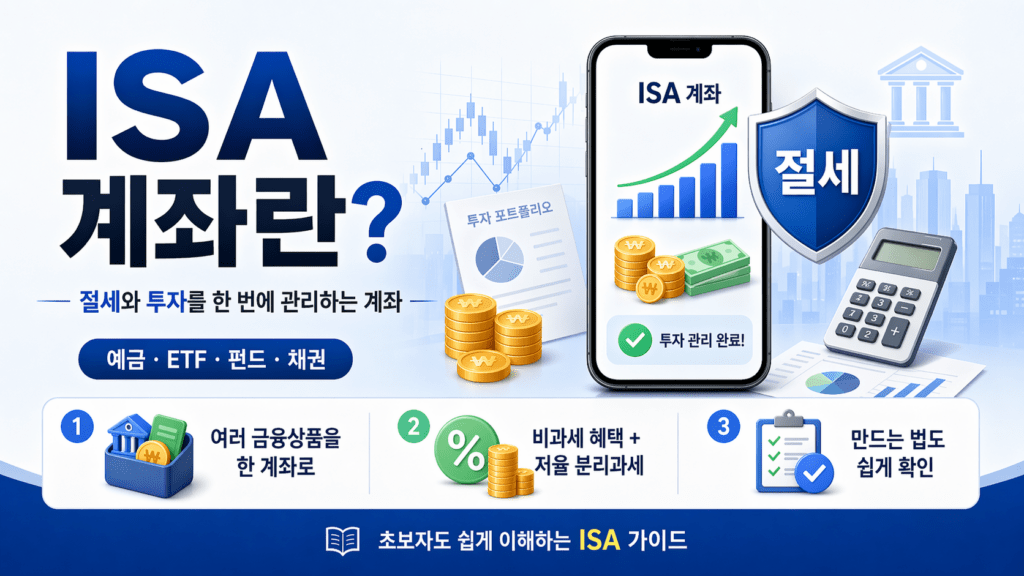 ISA 계좌로 절세 및 투자하기