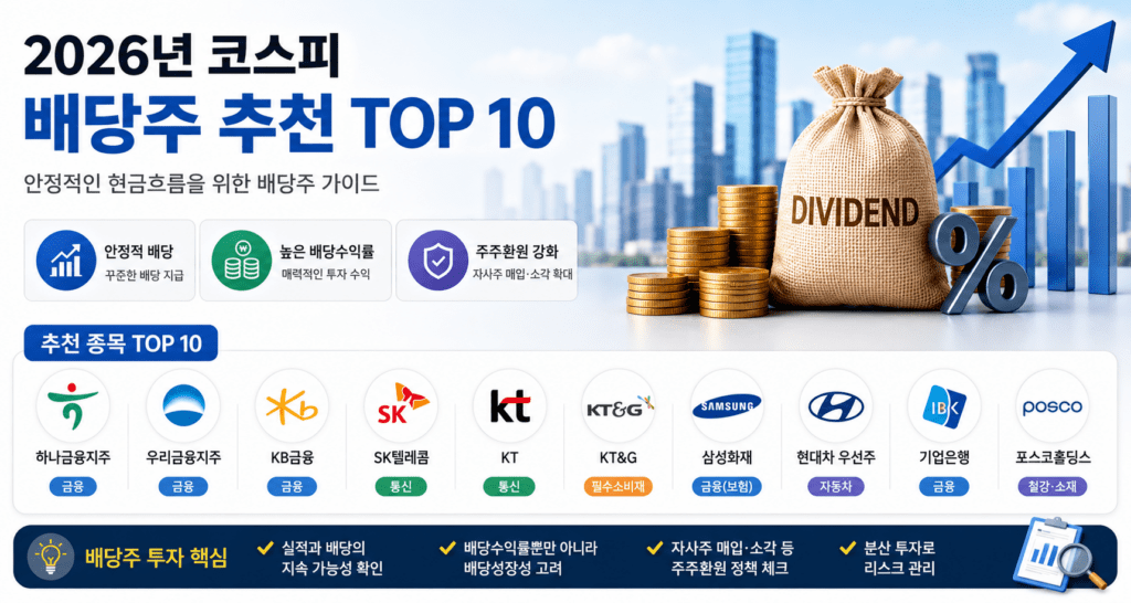 안정적인 배당주 고르는 방법과 유망 종목 정리